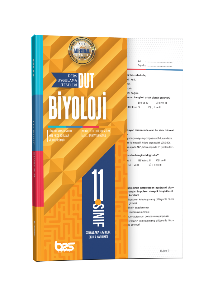 BES DUT 11.SINIF UYGULAMA TESTİ BİYOLOJİ - 2025-26